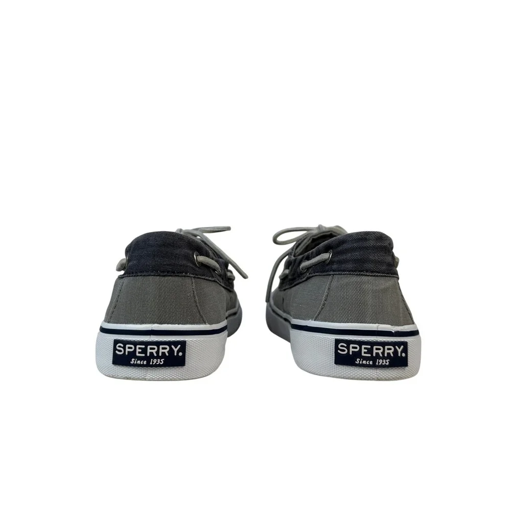 Sperry Top Sider Bahama II Sneaker Boat Shoe Mens 9.5 Grey Navy STS22018